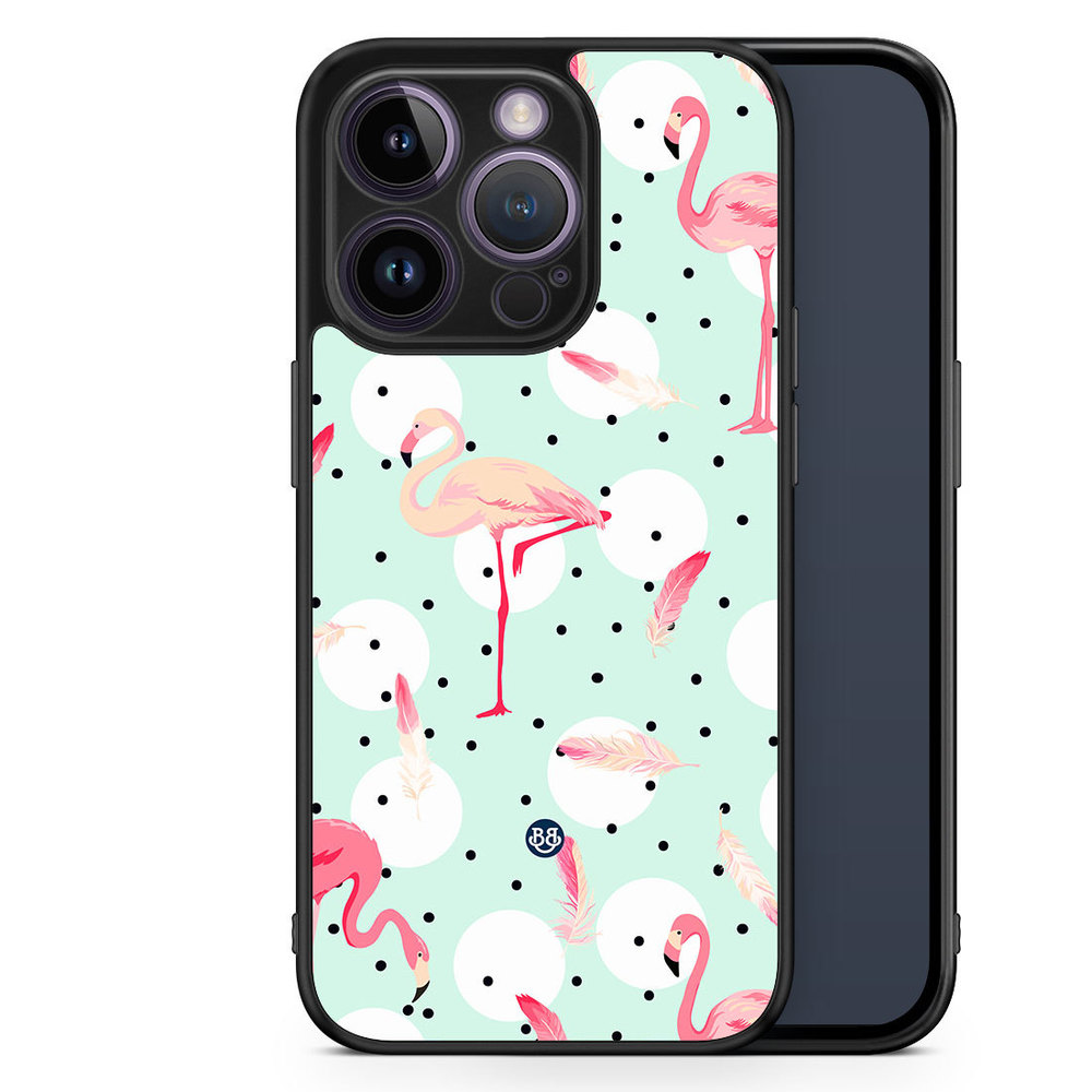 iPhone 14 Pro Case - Flamingos