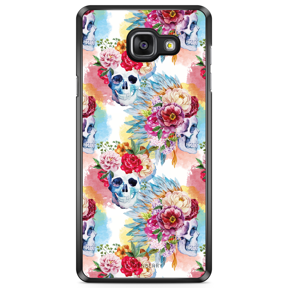 Samsung Galaxy A5 6 (2016) Case - Skulls And Flowers