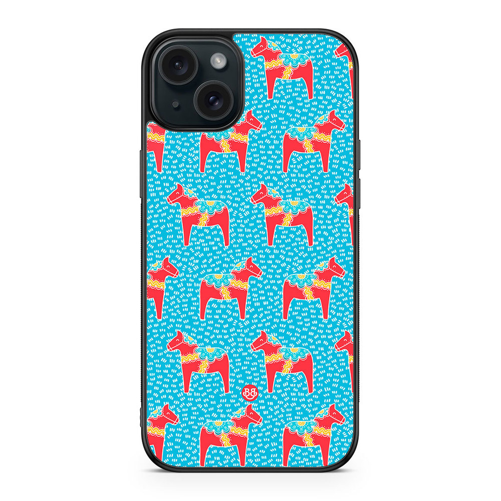 iPhone 15 Plus Case - Dala horse Pattern