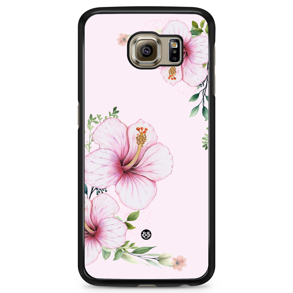 Samsung Galaxy S6 Edge+ Case - WILD BLOOM - Soft Hibiscus