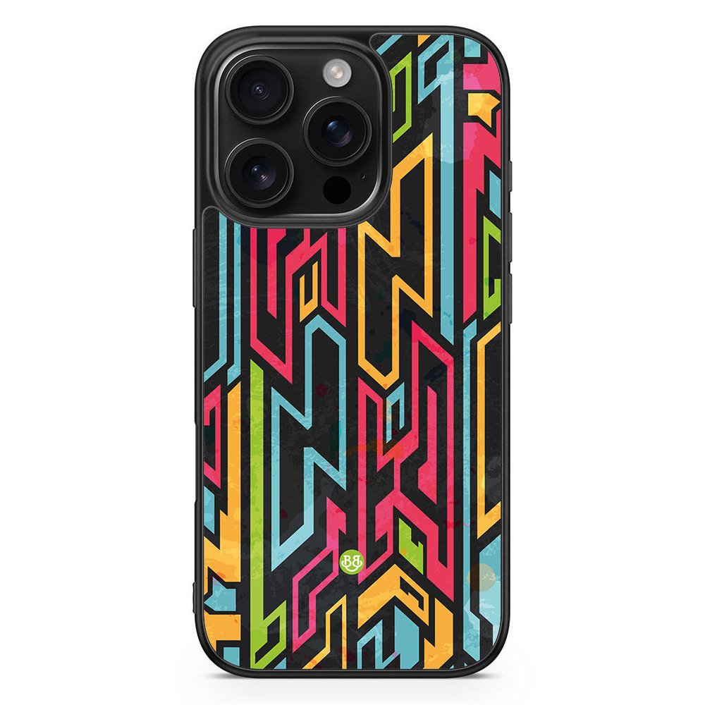 iPhone 16 Pro Case - Colored Tribal