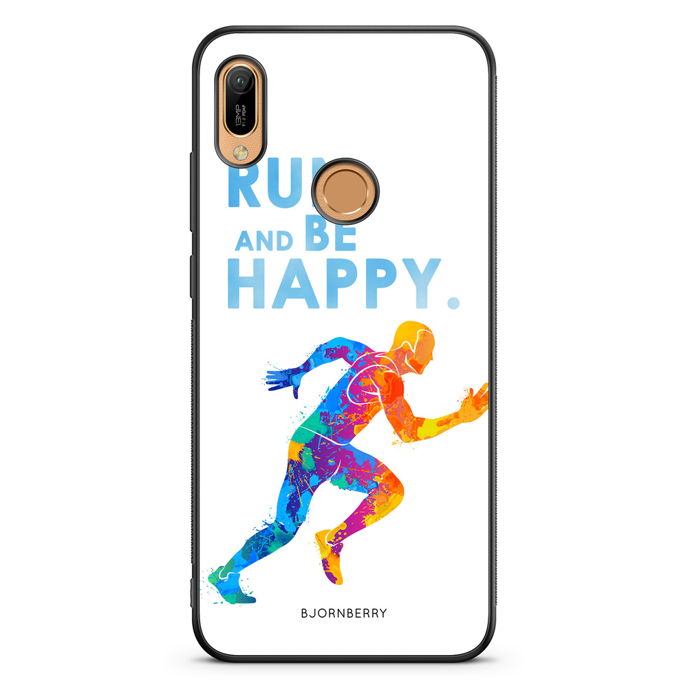 Huawei Y6 2019 Case - Run and be happy