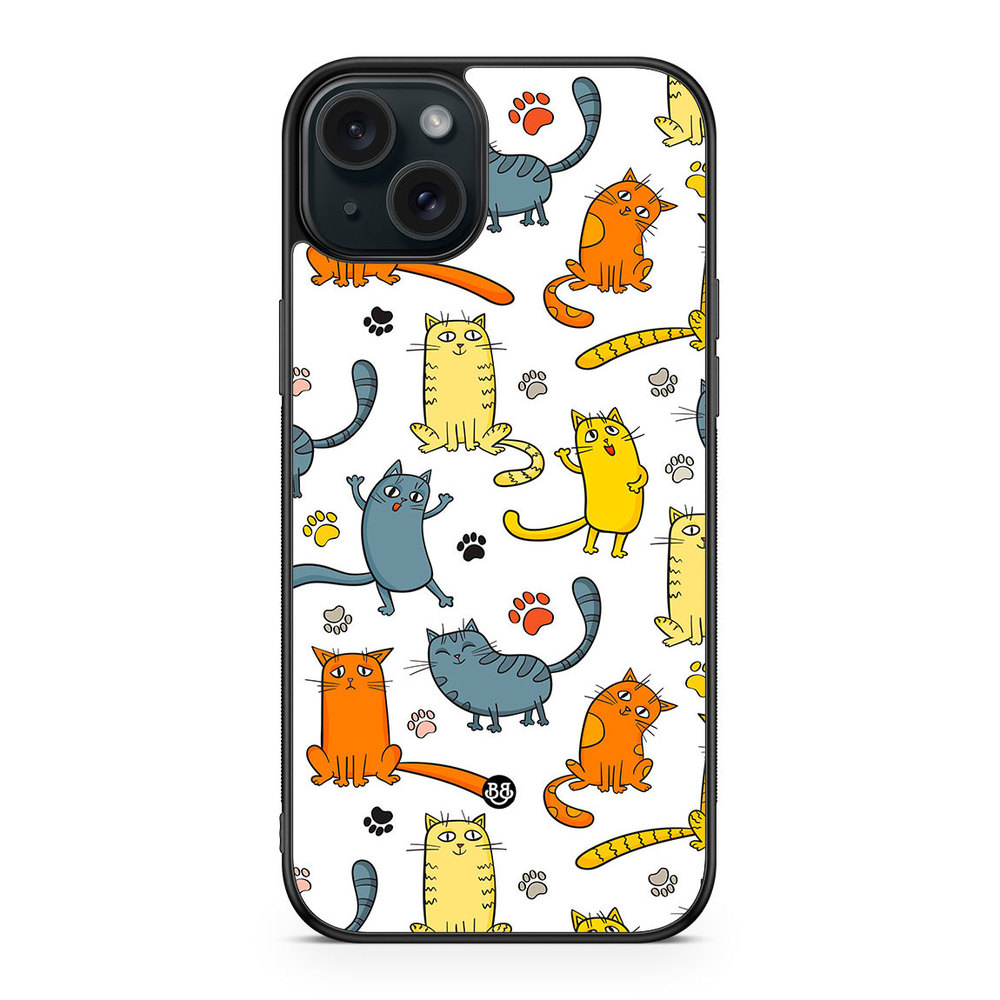 iPhone 15 Plus Case - Cat Pattern