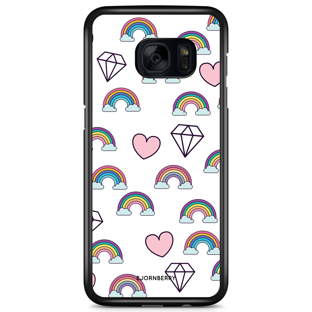 Samsung Galaxy S7 Case - Rainbows & Diamonds