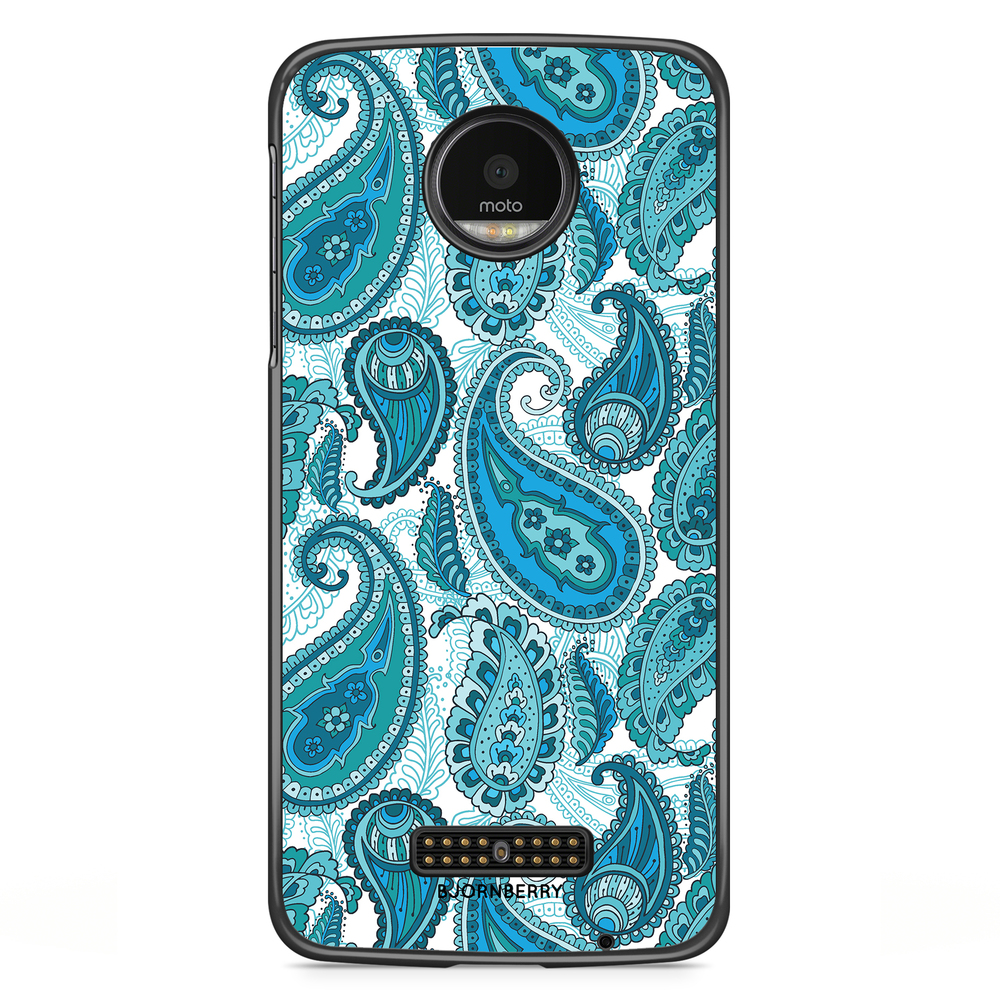 Moto Z2 Play Case - Blue Paisley