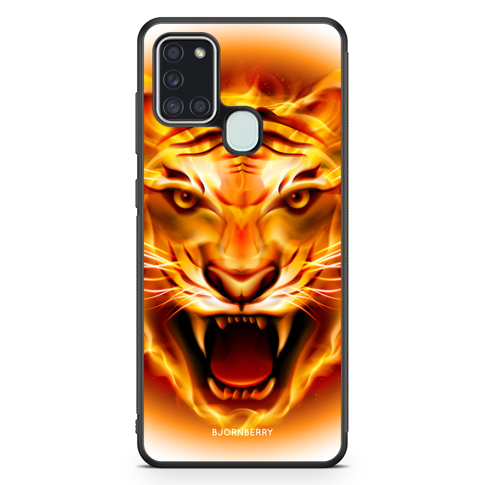 Samsung Galaxy A21s Case - Flames Tiger