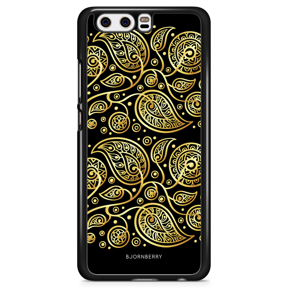 Huawei P10 Plus Case - Gold Flowers