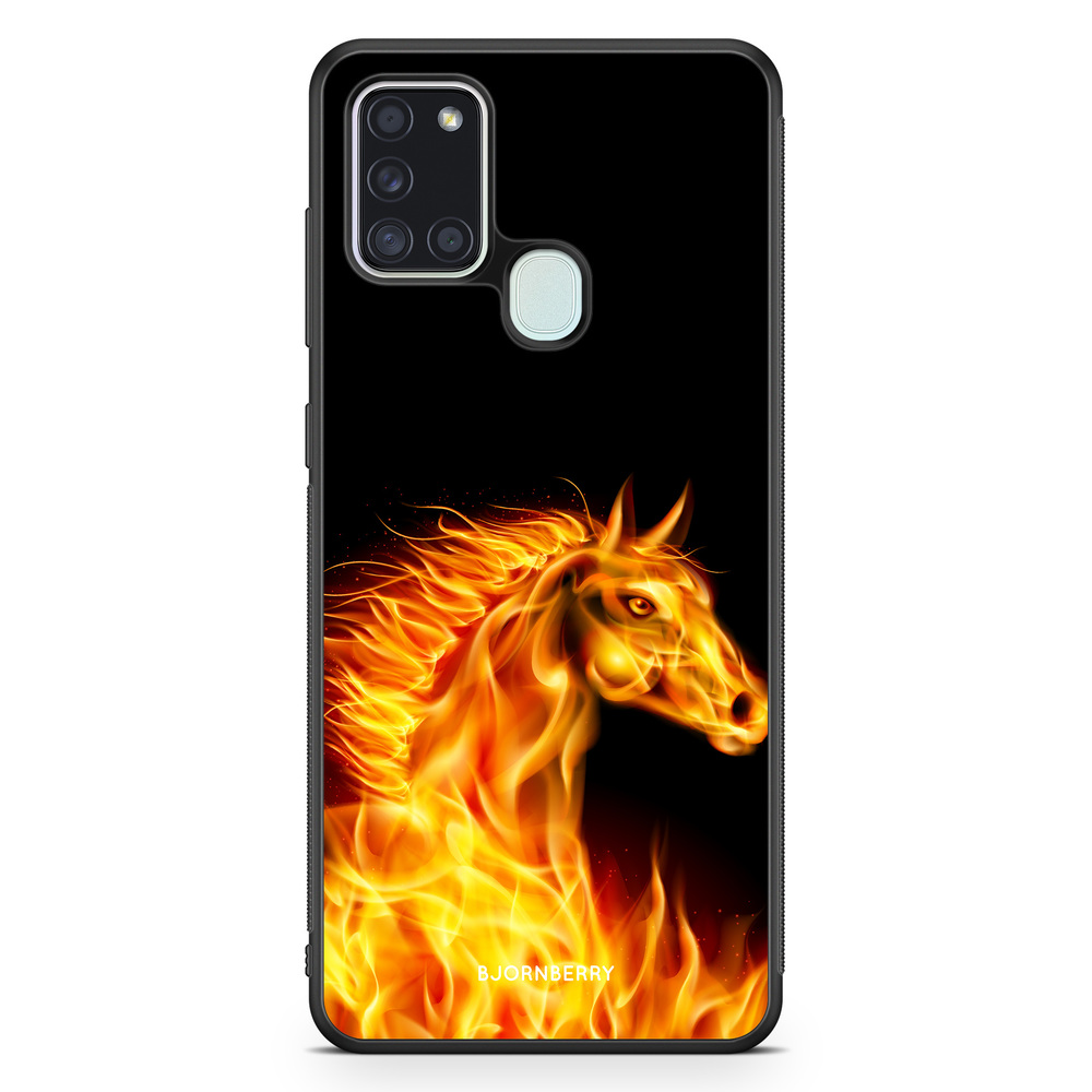 Samsung Galaxy A21s Case - Flames Horse