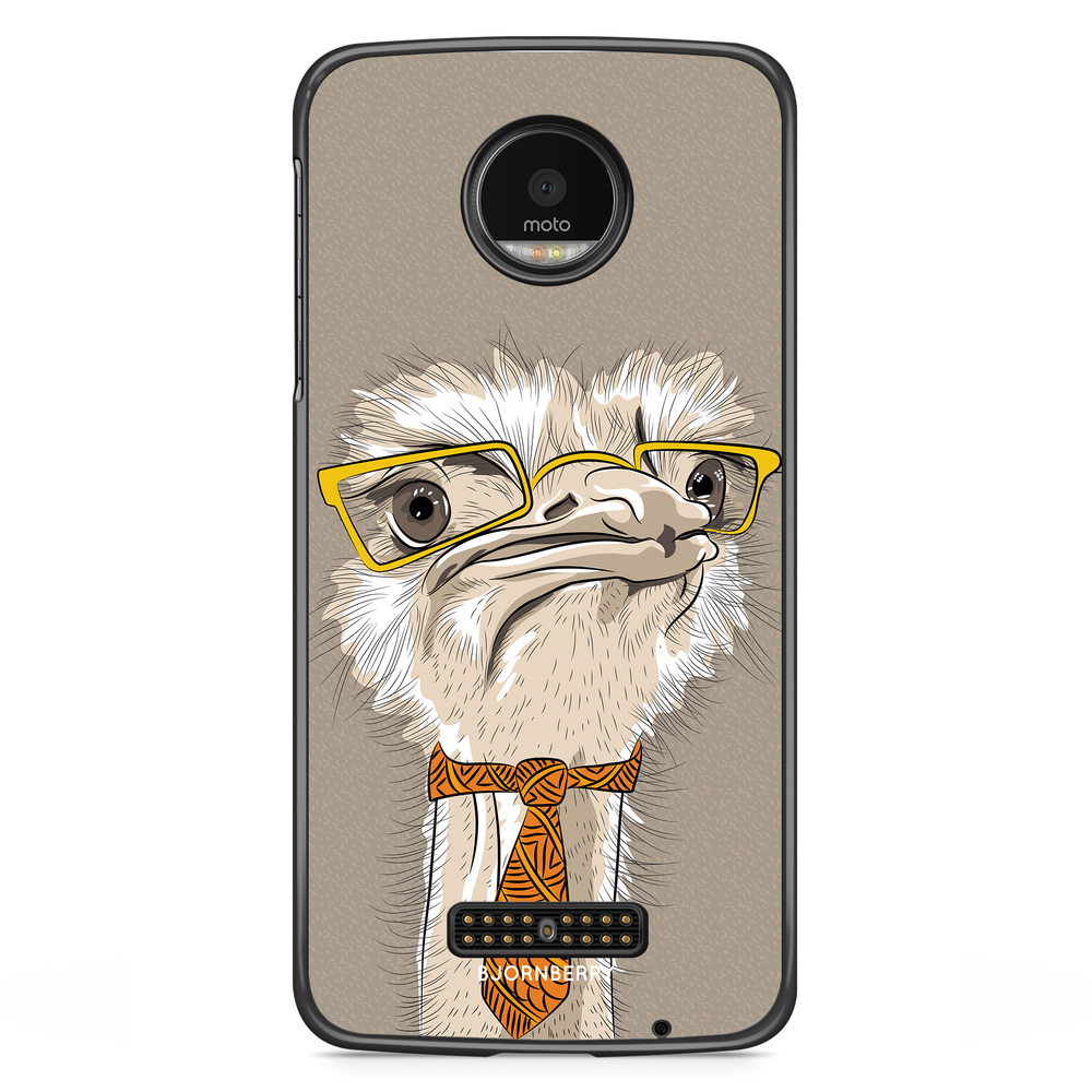 Moto Z2 Play Case - Hipster Ostrich