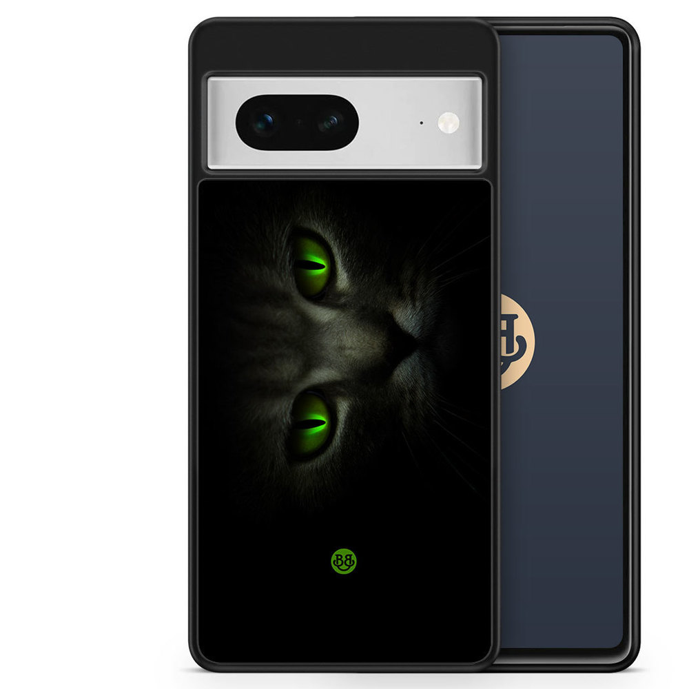 Google Pixel 7 Case - Green Cat Eyes