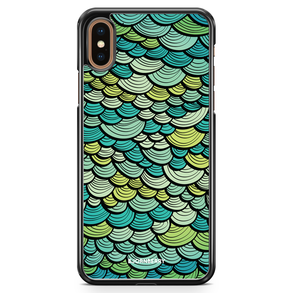 iPhone XS Max Case - Green Mermaid Scales