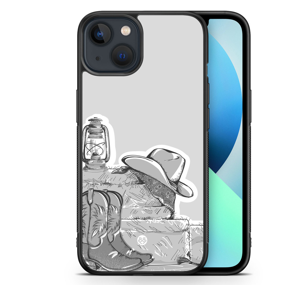 iPhone 13 Mini Case - Western Black/White