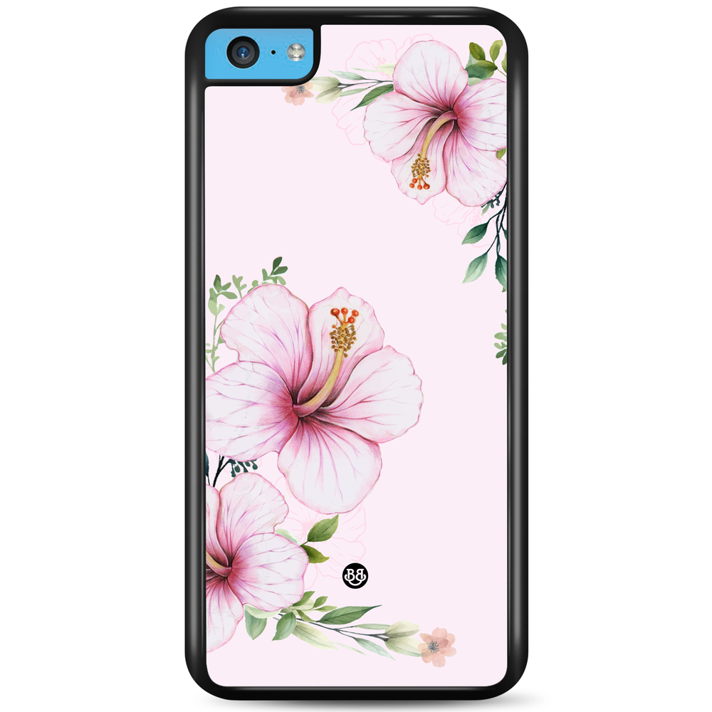 iPhone 5C Case - WILD BLOOM - Soft Hibiscus