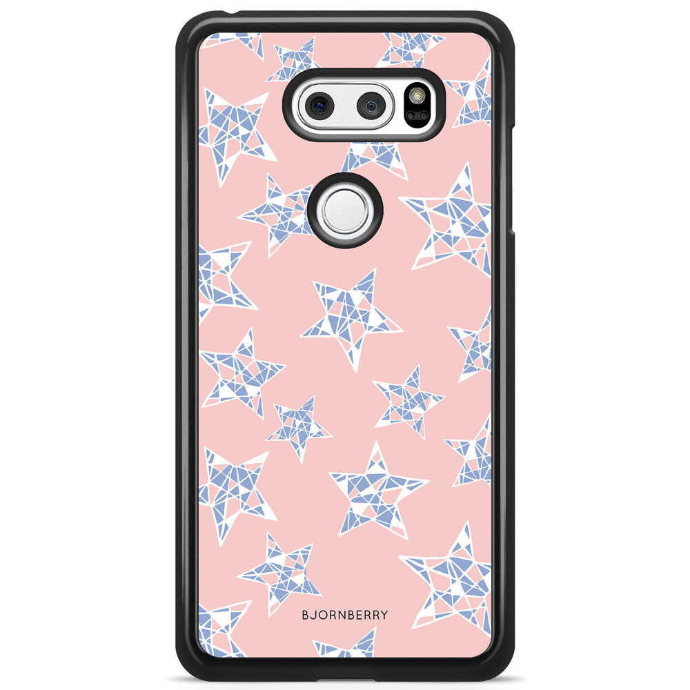LG V30 Case - Rose Quartz Stars