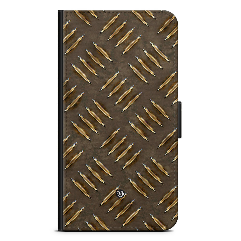 Motorola Moto E40 Wallet Case - Steel pattern
