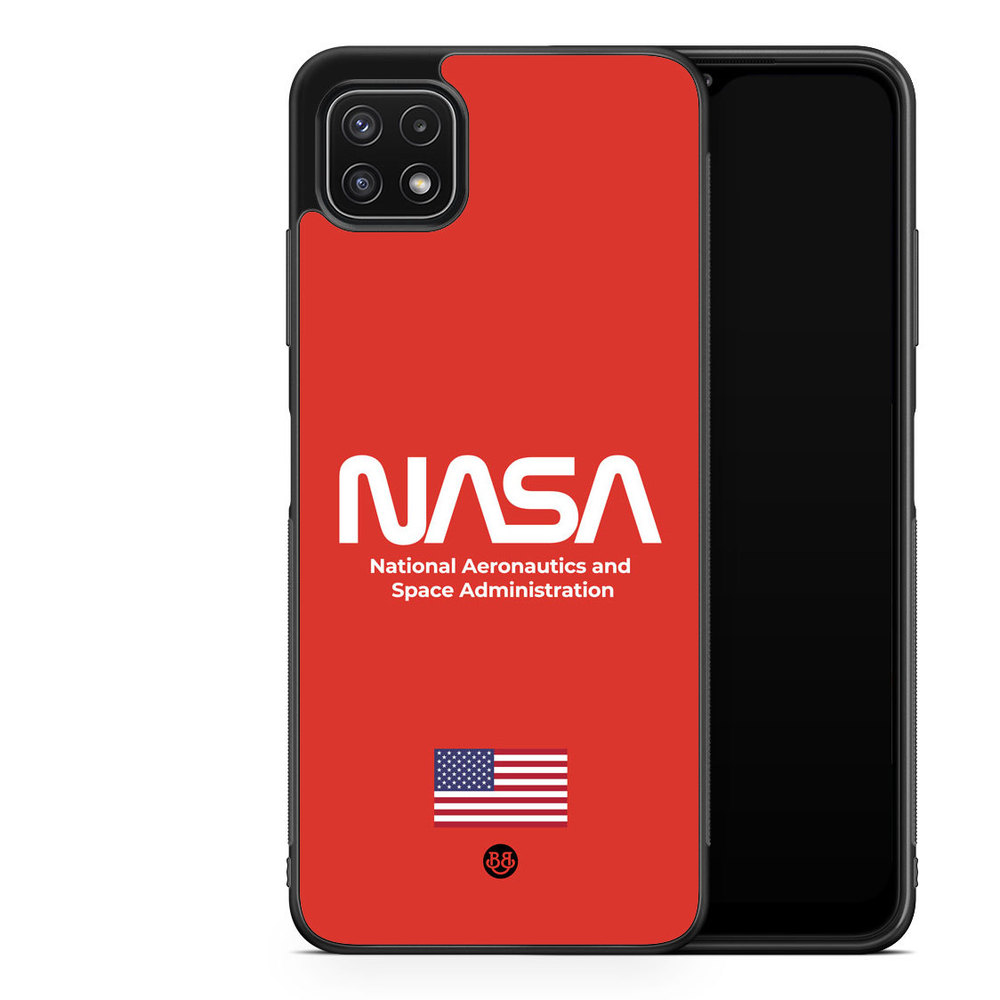 Samsung Galaxy A22 5G Case - NASA Worm Red