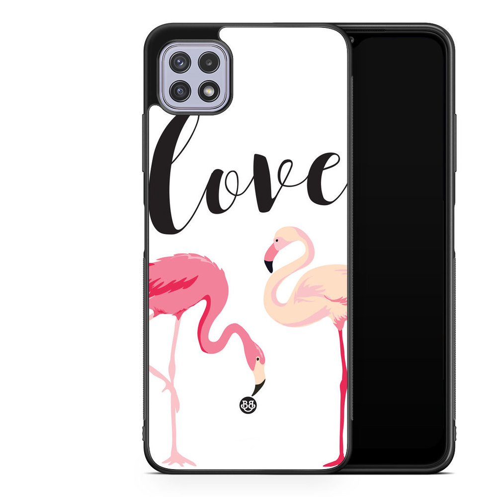 Samsung Galaxy A22 4G Case - Love Flamingo
