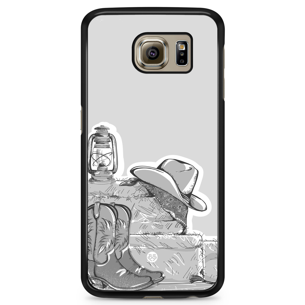 Samsung Galaxy S6 Case - Western Black/White