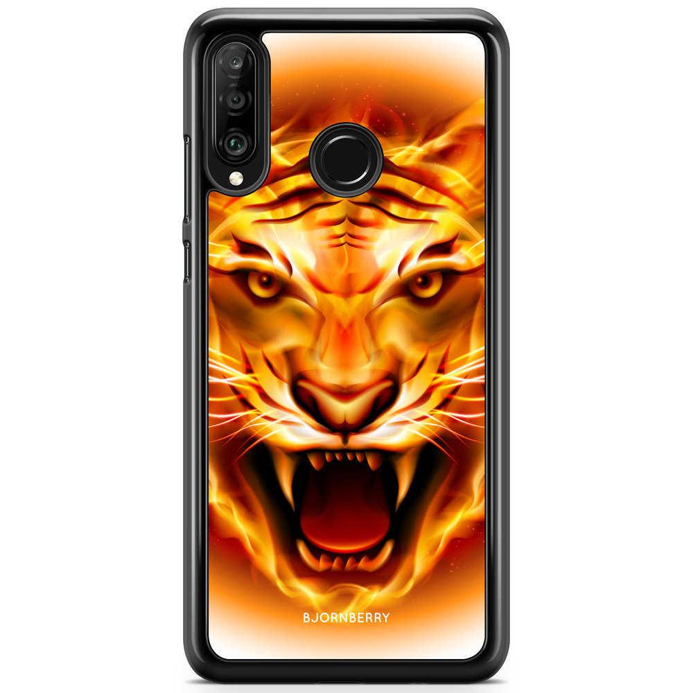 Huawei P30 Lite Case - Flames Tiger