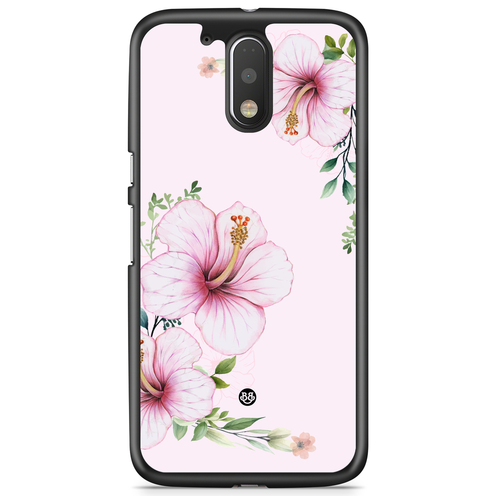 Moto G4/G4 Plus Case - WILD BLOOM - Soft Hibiscus