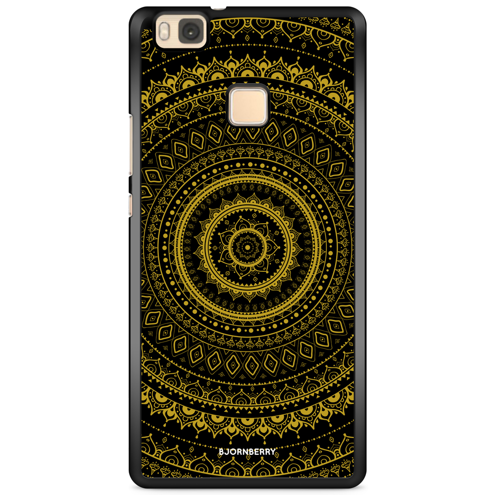 Huawei P9 Lite Case - Black Gold Mandala