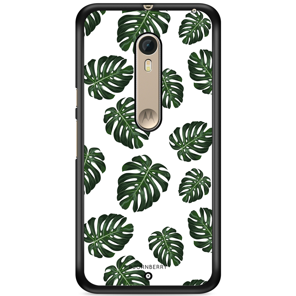 Moto X Style Case - Monstera Pattern