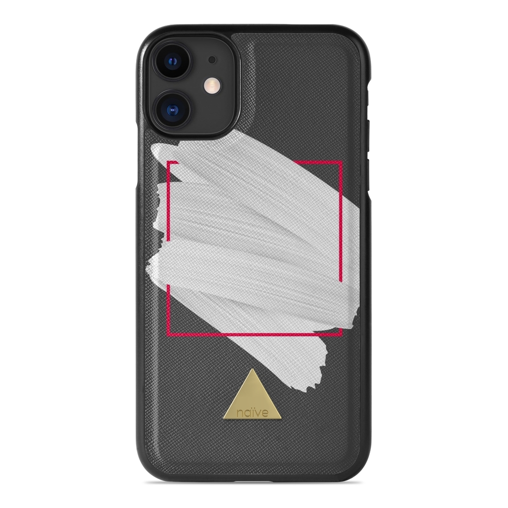 Naive iPhone 11 Case - White Brush