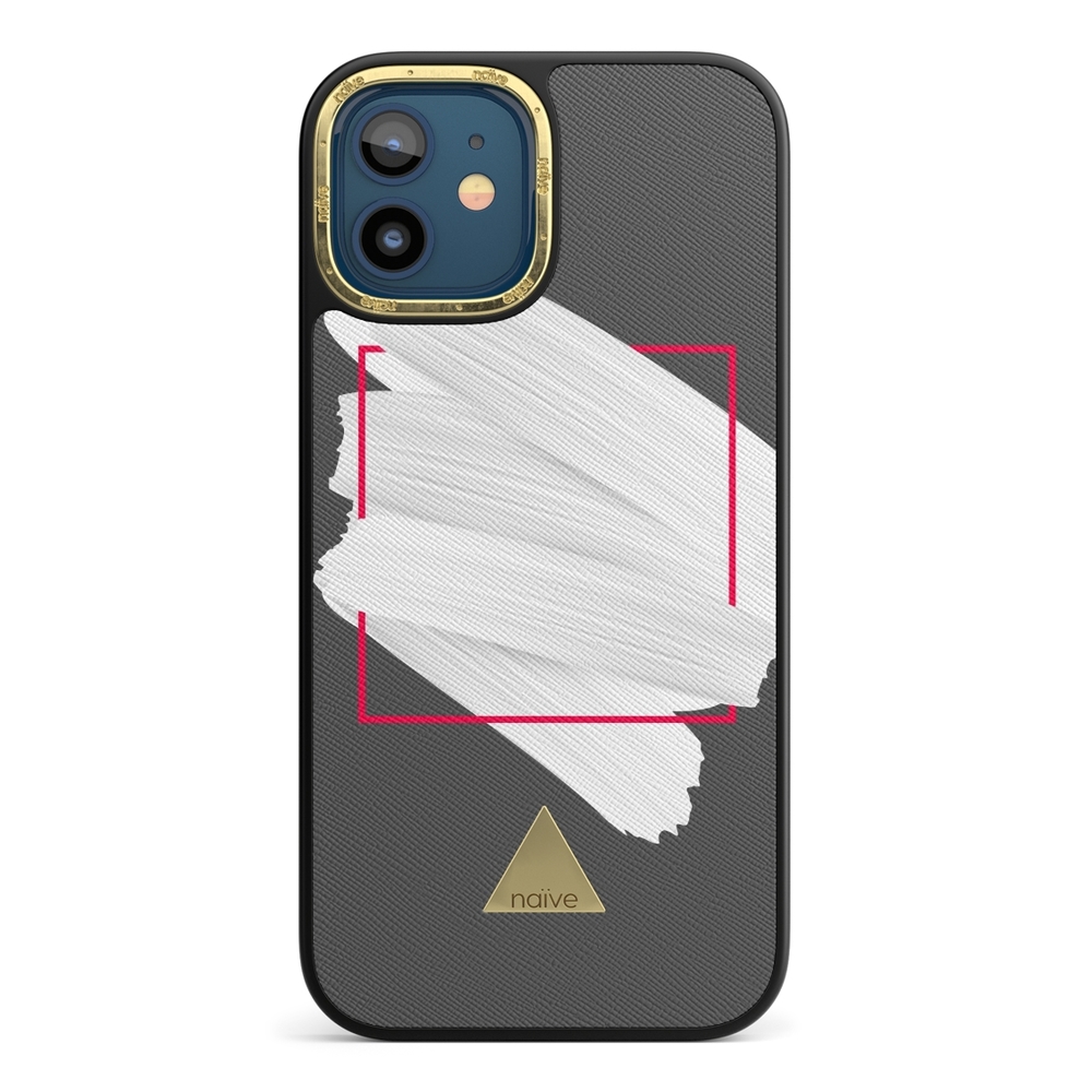 Naive iPhone 12 Mini Case - White Brush