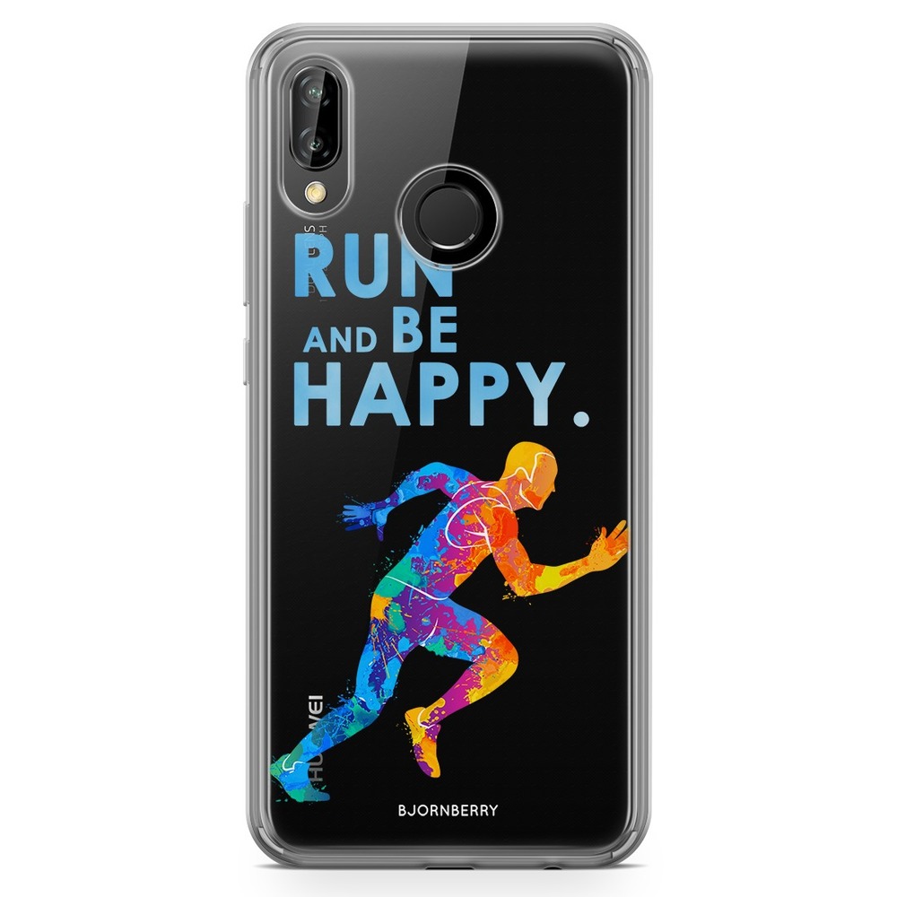 Huawei P20 Lite Fashion Case - Run And Be Happy