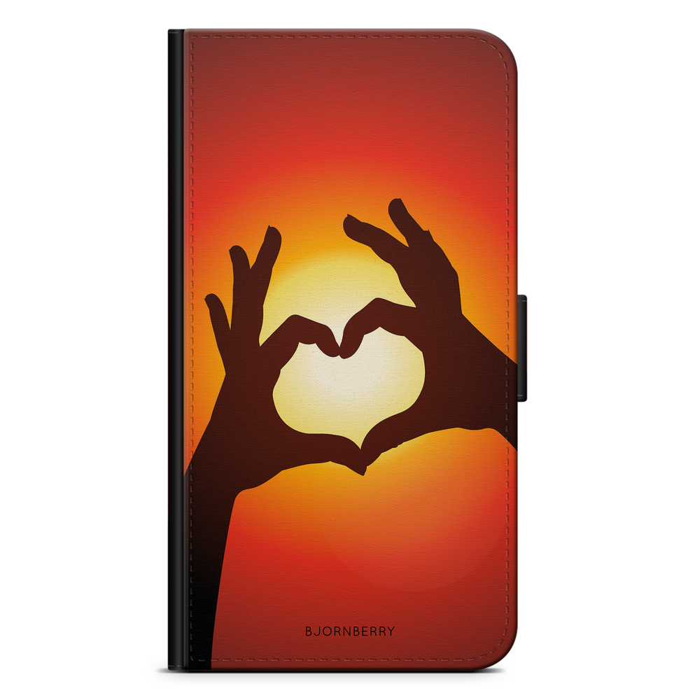 Sony Xperia L4 Plånboksfodral - Hand Hjärta | Mobilskal & Mobilfodral BJORNBERRY