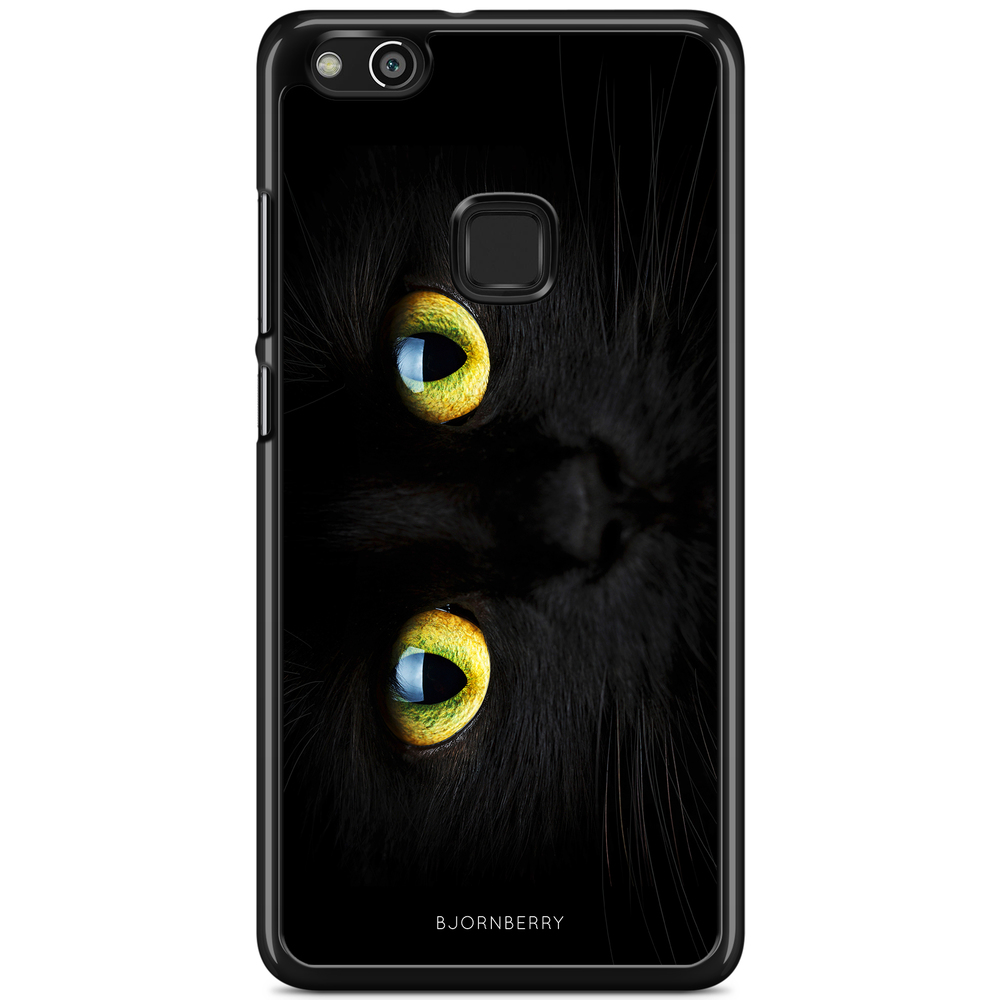 Huawei P10 Lite Case - Black Cat Close Up