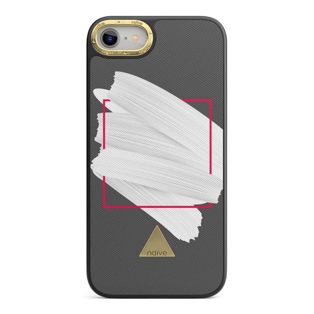 Naive iPhone 7 Skal - White Brush