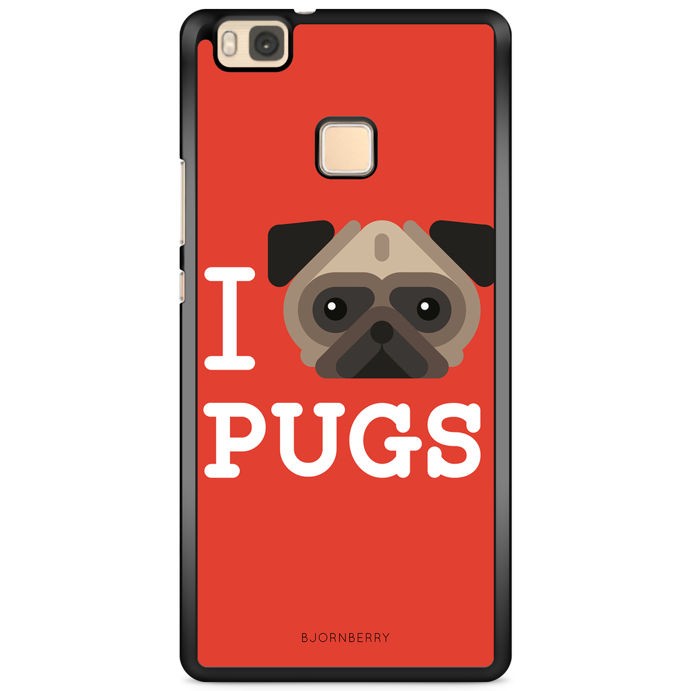 Huawei P9 Lite Case - I Love Pugs