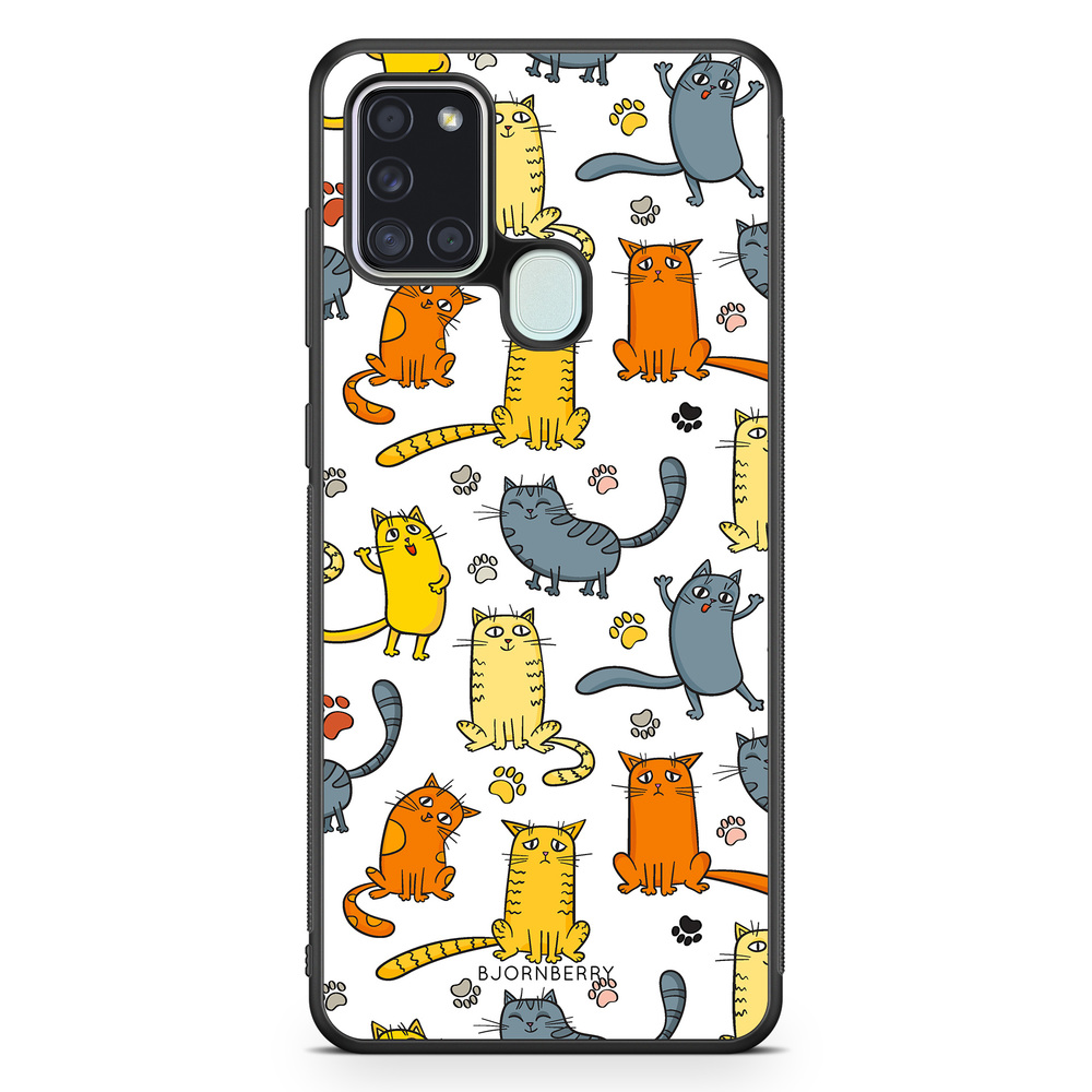 Samsung Galaxy A21s Case - Cat Pattern