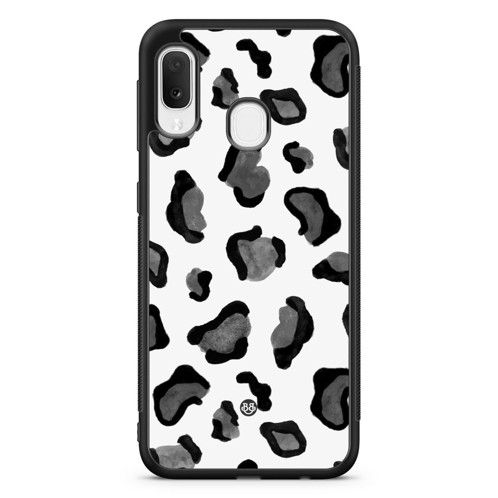 Samsung Galaxy A20e Case - Grey Leopard