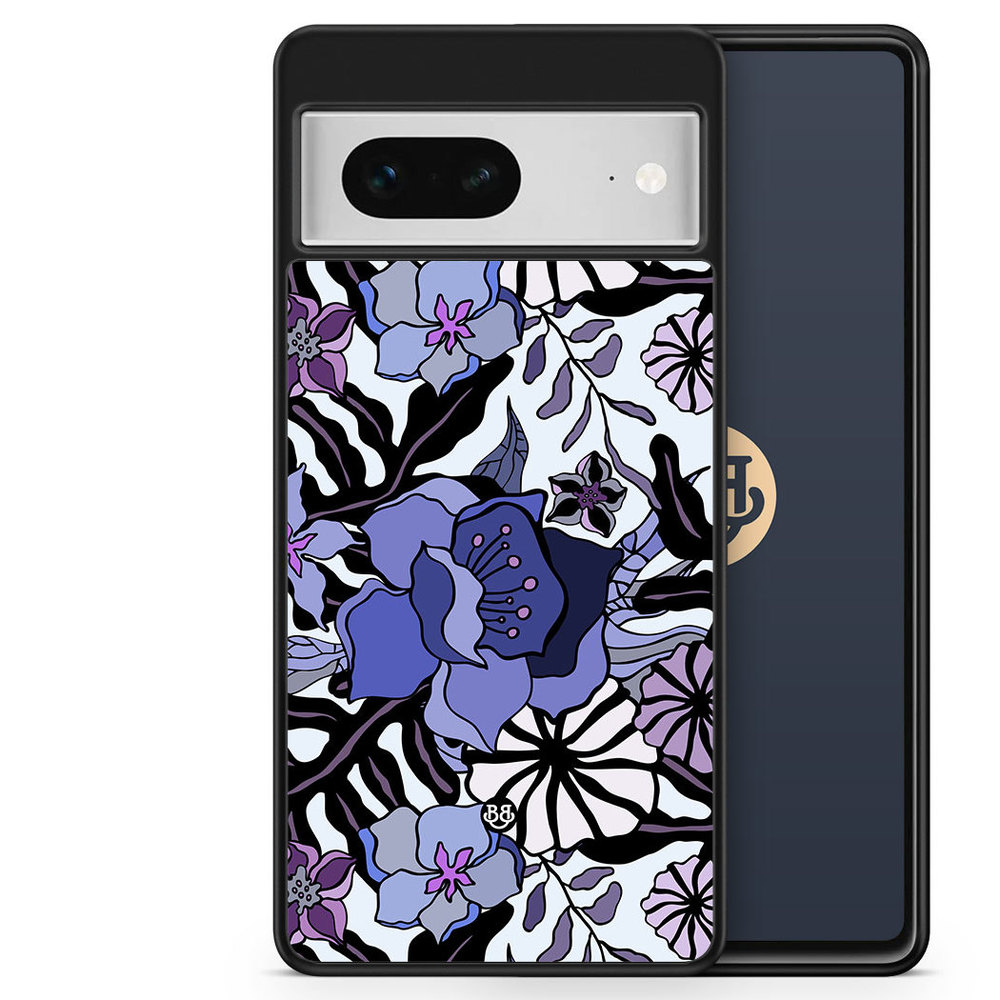 Google Pixel 7 Case - Purple Flowers