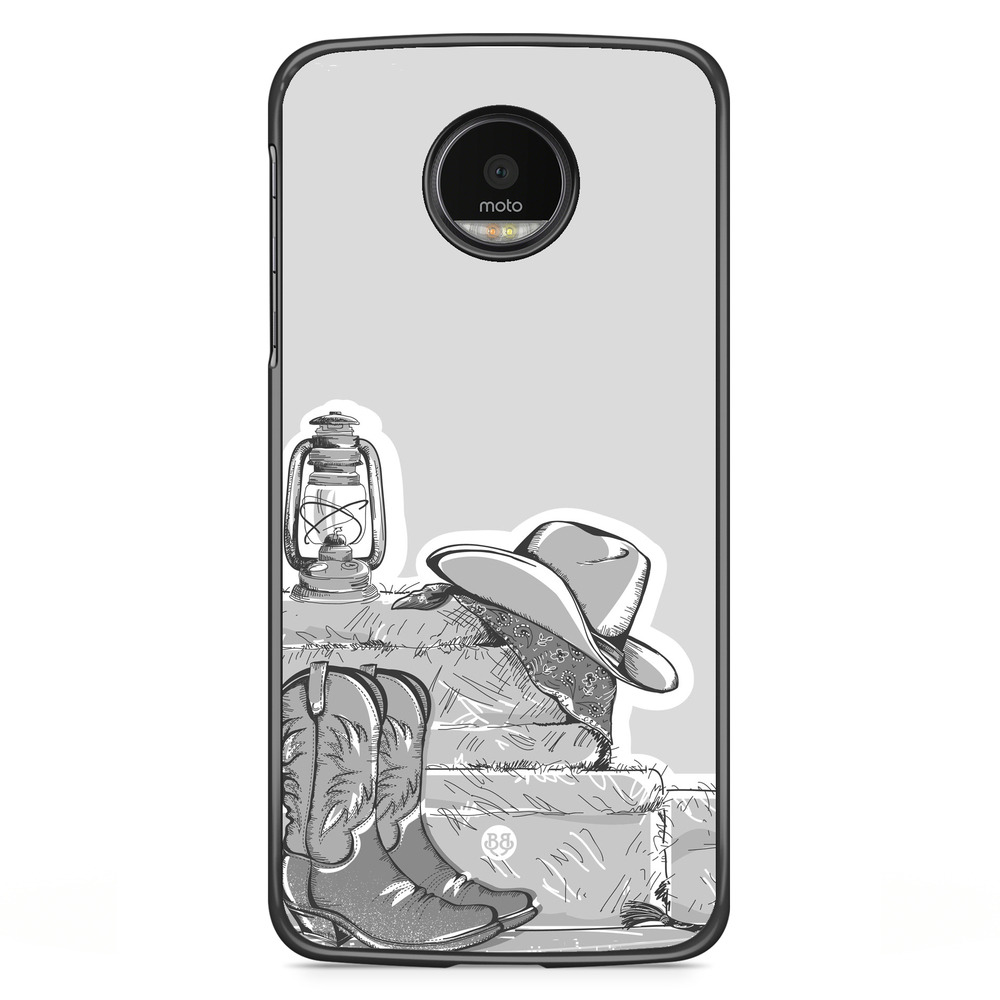 Motorola Moto G5S Plus Case - Western Black/White