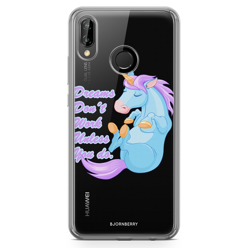 Huawei P20 Lite Fashion Skal - Drömcitat