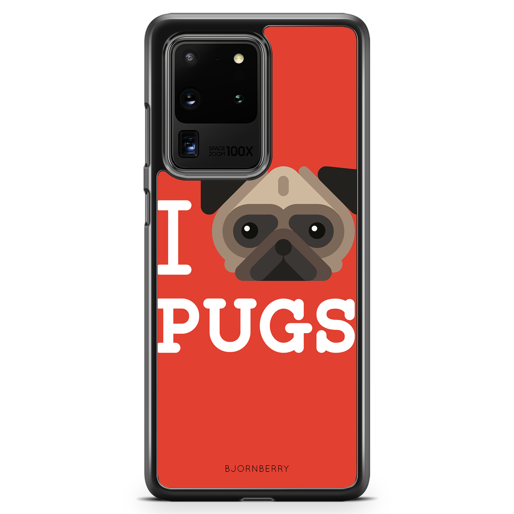 Samsung Galaxy S20 Ultra Case - I Love Pugs