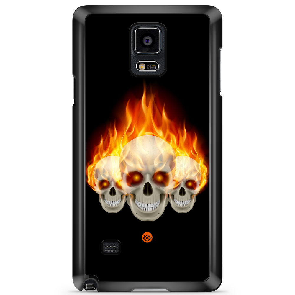 Samsung Galaxy Note 4 Case - Flames Skulls