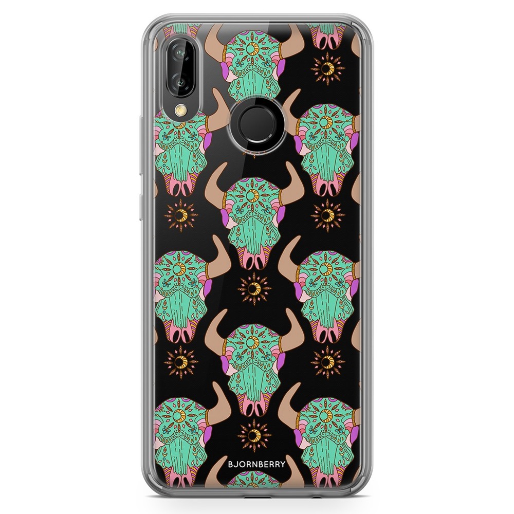 Huawei P20 Lite Fashion Skal - Beautiful Skulls