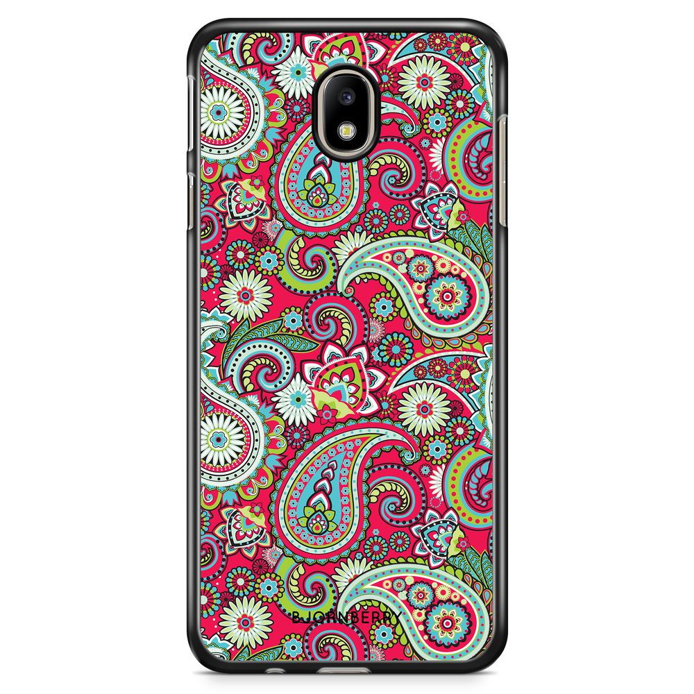 Samsung Galaxy J5 (2017) Case - Red Paisley