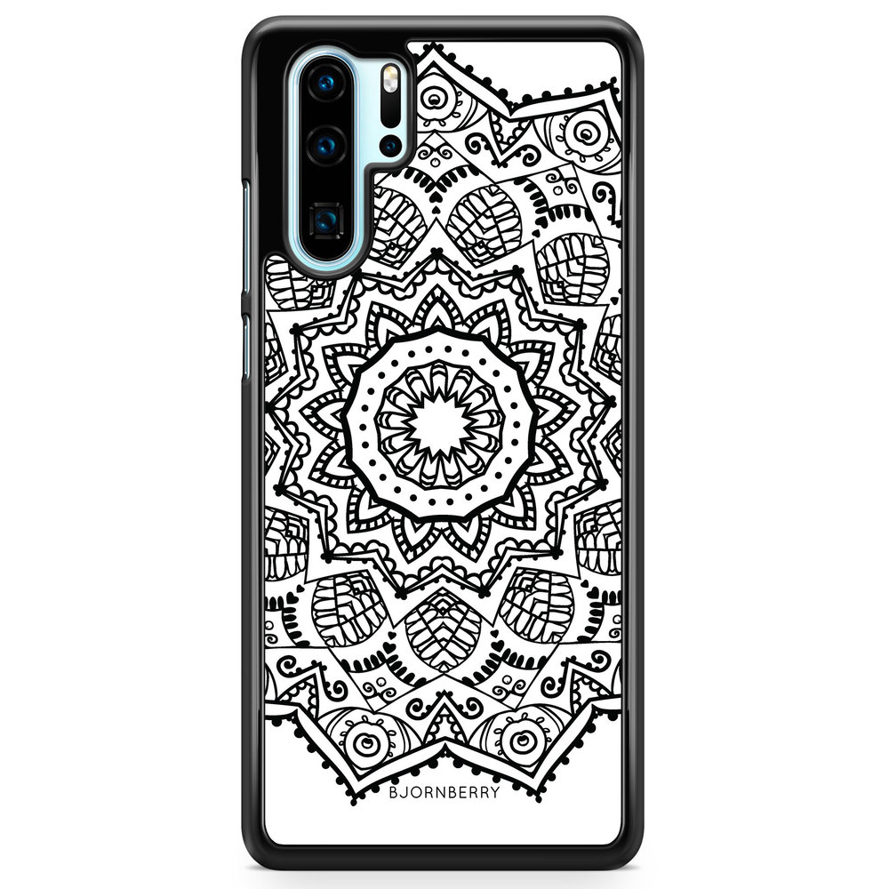 Huawei P30 Pro Skal - Svart Mandala