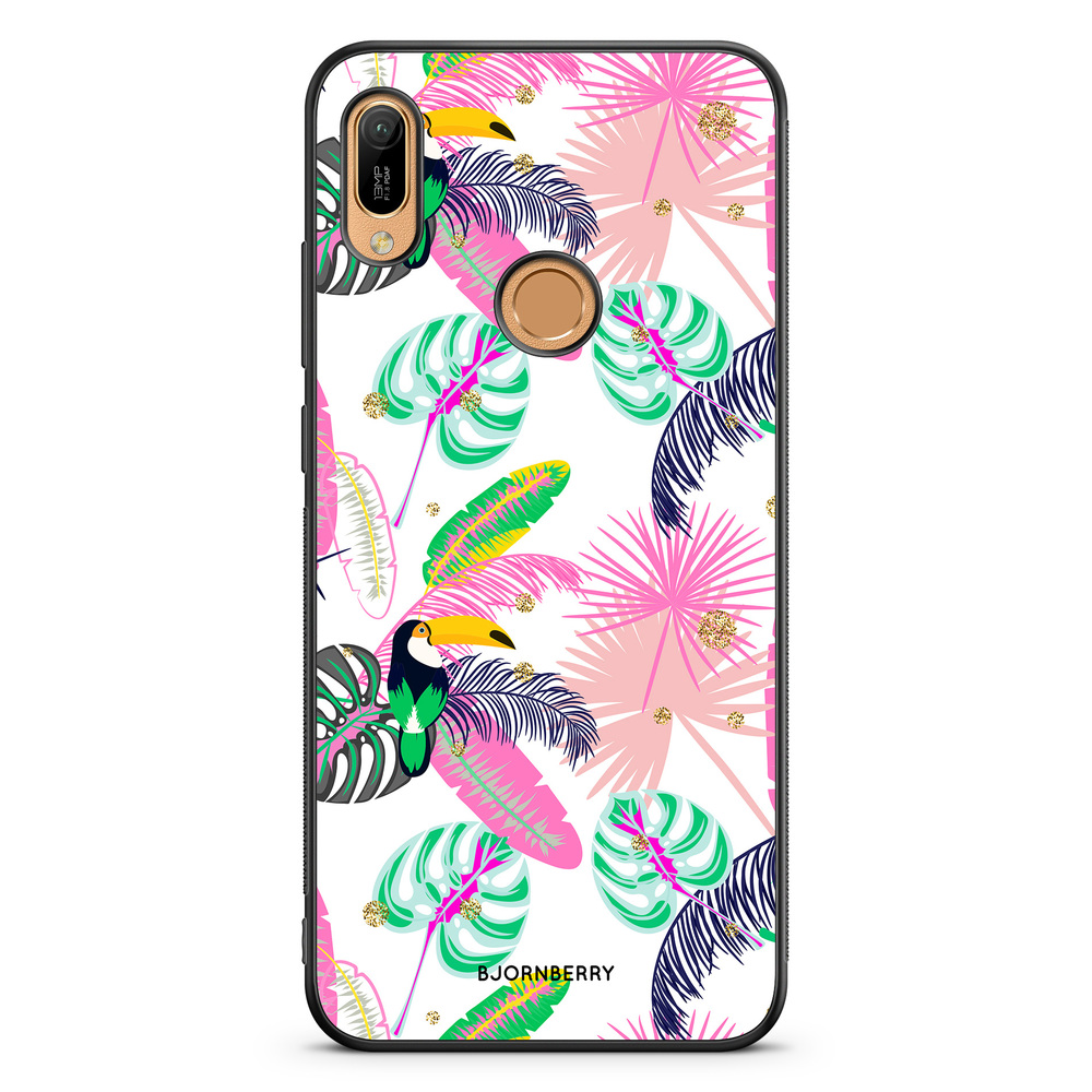 Huawei Y6 2019 Case - Tropical Pattern