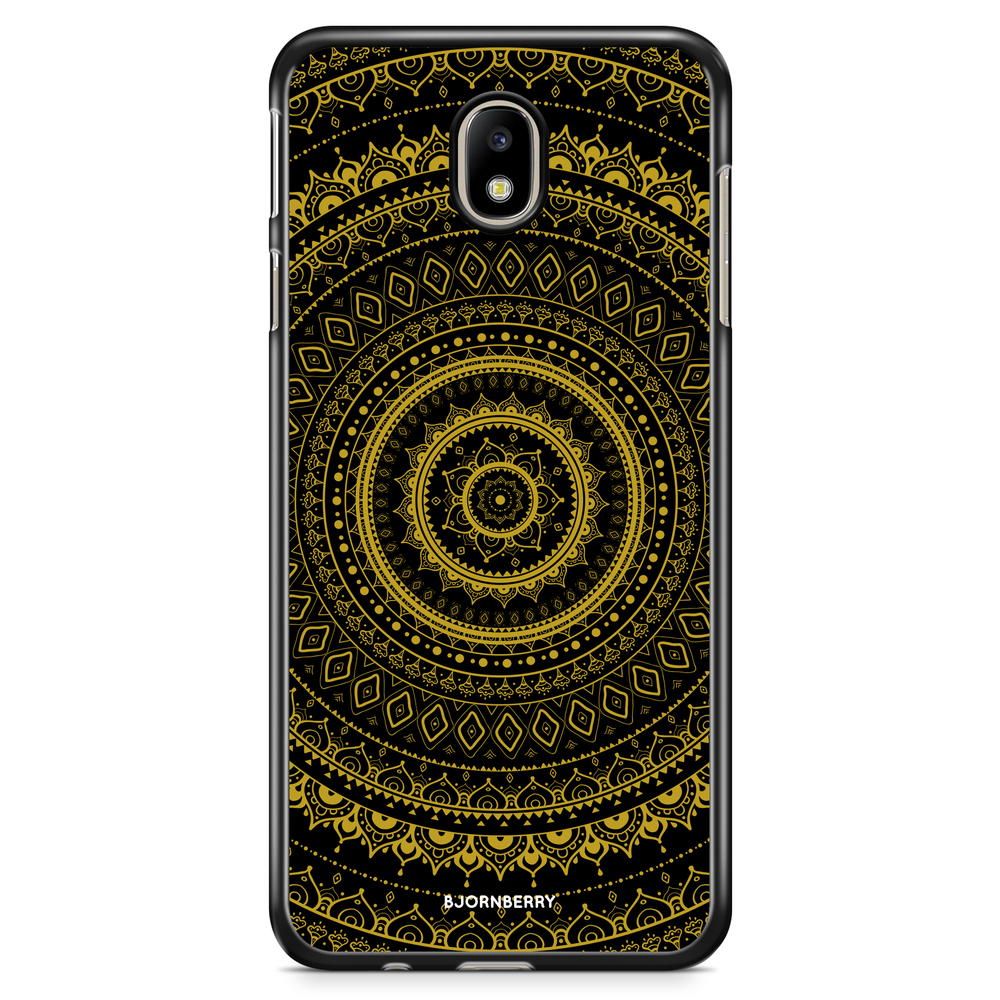 Samsung Galaxy J3 (2017) Case - Black Gold Mandala