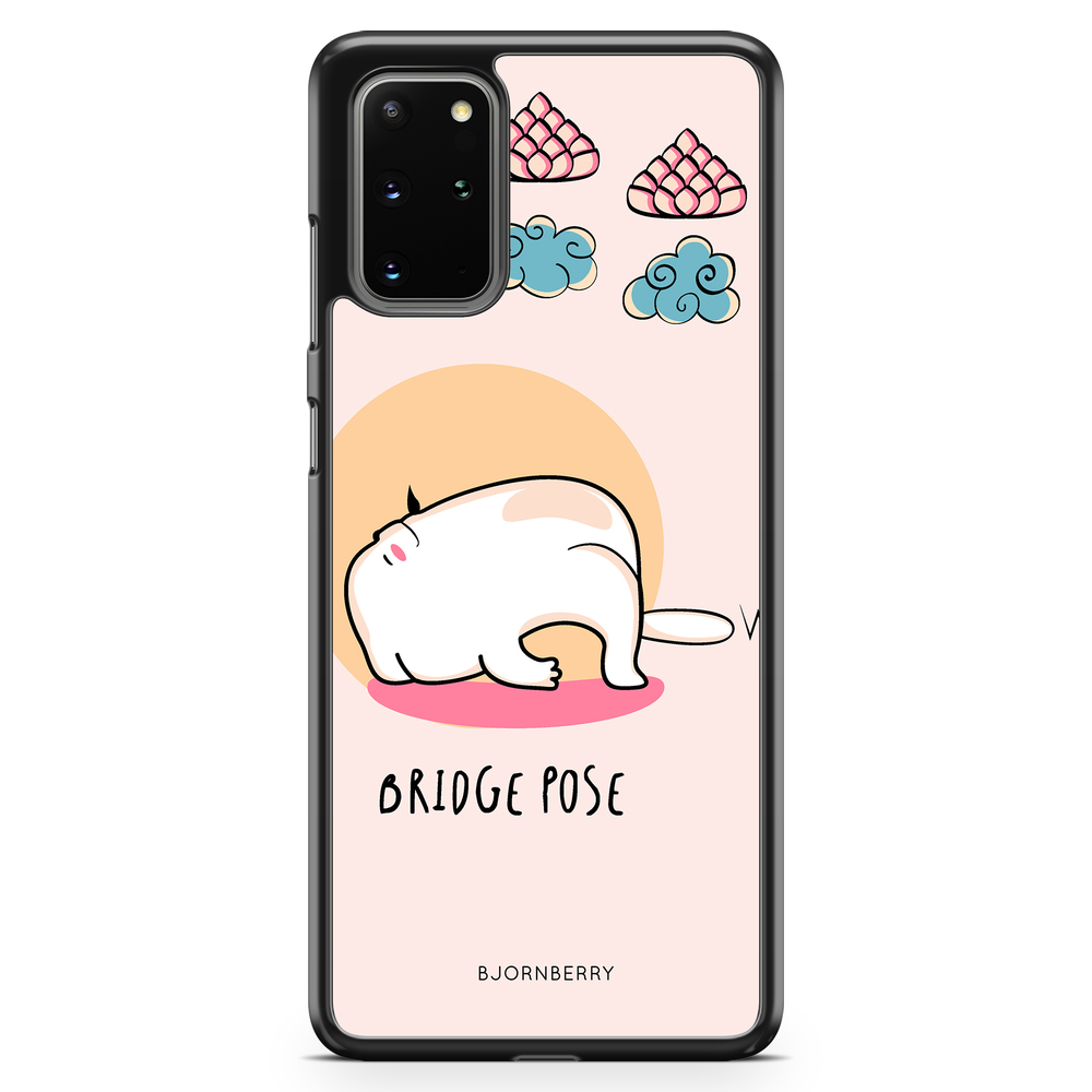 Samsung Galaxy S20 Plus Case - Yoga Cat Bridge Pose