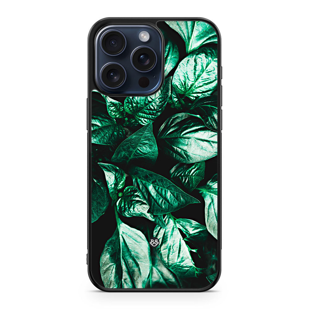 iPhone 15 Pro Max Case - Green Leaves
