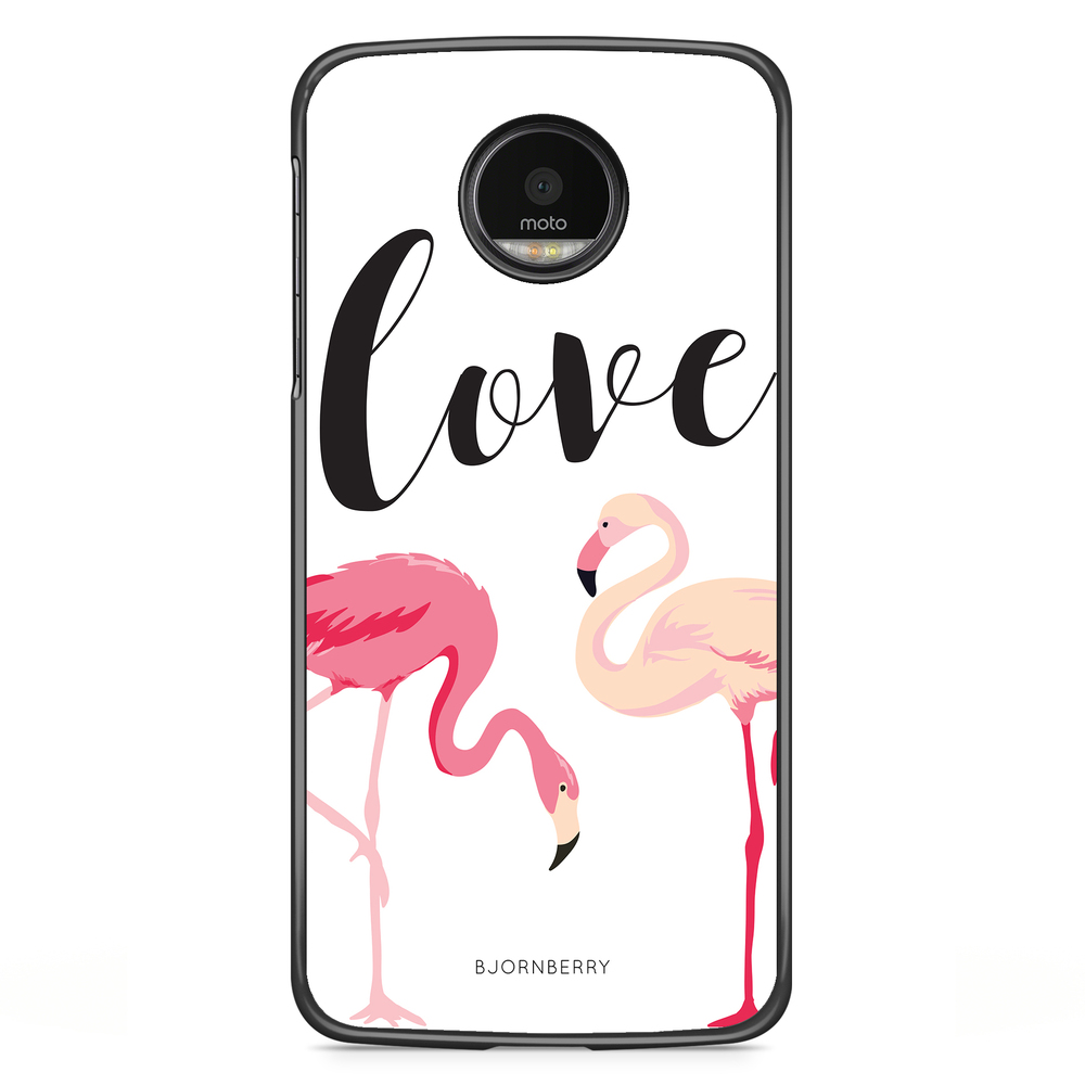 Motorola Moto G5S Plus Skal - Love Flamingo