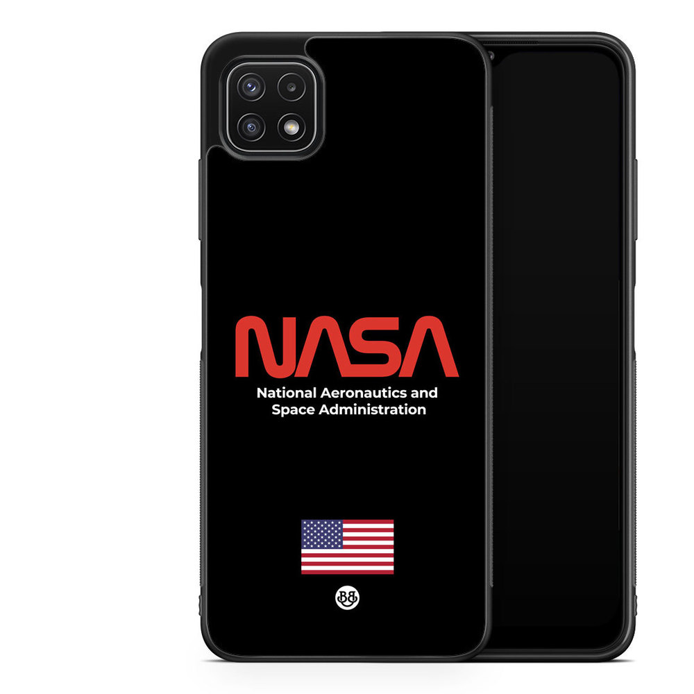 Samsung Galaxy A22 5G Case - NASA Worm Black