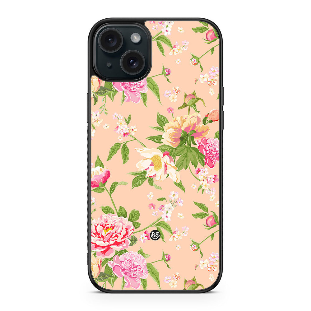 iPhone 15 Plus Case - Peony Flowers